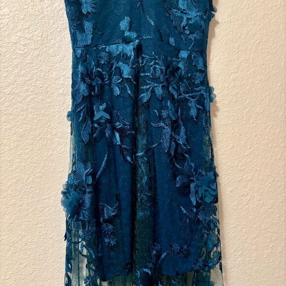 Dress The Population Sidney Gown - XS / PEACOCK BLUE - Picture 7 of 8